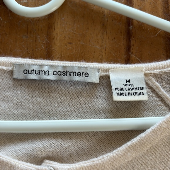 AUTUMN CASHMERE Bow Ivory Cardigan Medium - Picture 2 of 11